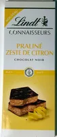 Connaisseurs Praliné Zeste de Citron Chocolat Noir