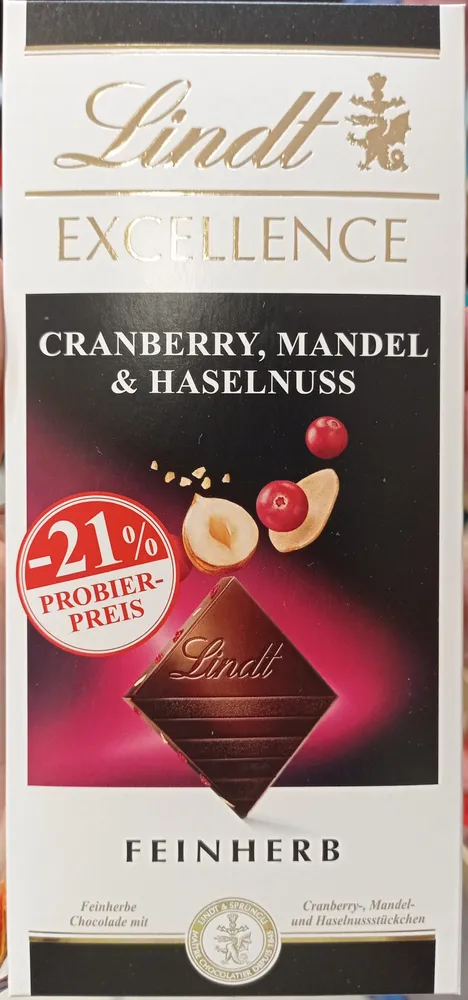 Cranberry, Mandel & Haselnuss Feinherb