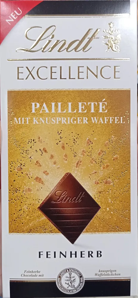 Pailleté Mit knuspriger Waffel Feinherb