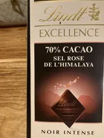 Chocolat noir 70% Cacao Sel rose de l'Himalaya