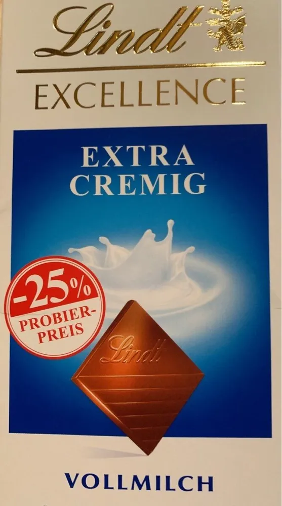 Vollmilch Schokolade Extra Cremig