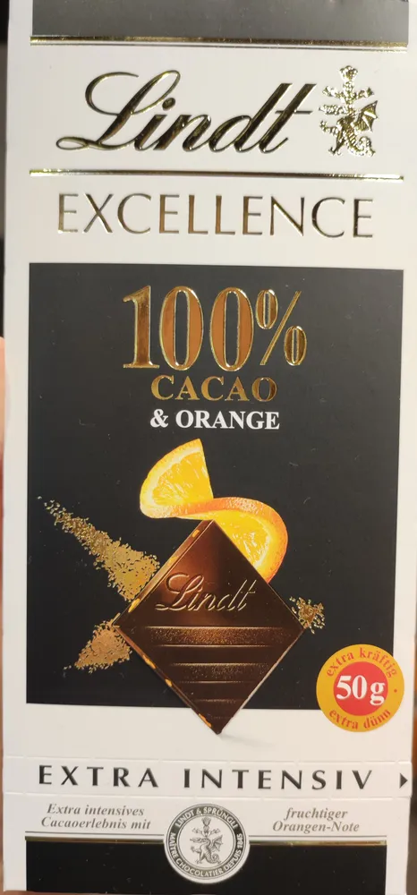 100% cacao & orange