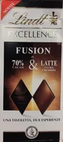 Tavoletta fusion di 70& cacao & latte extra cremoso