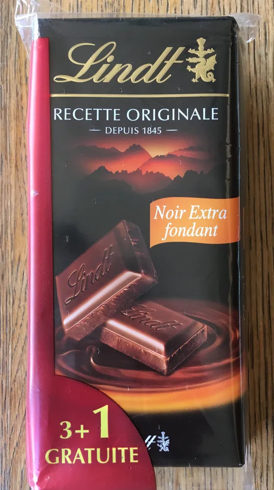 Chocolat Noir Extra Fondant 3 + 1 gratuite