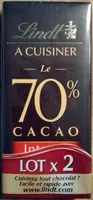 Le 70% cacao à cuisiner (Lot x 2)