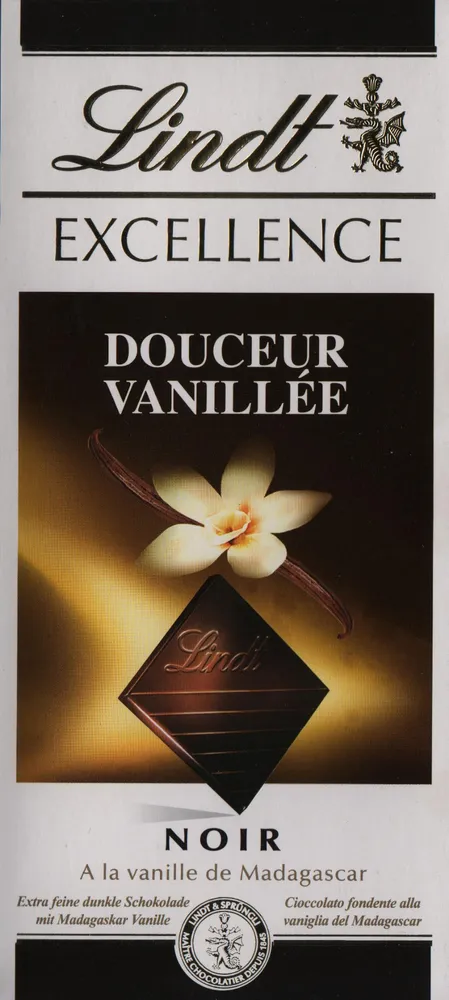 Excellence douceur vanillée - Chocolat noir à la vanille de Madagascar