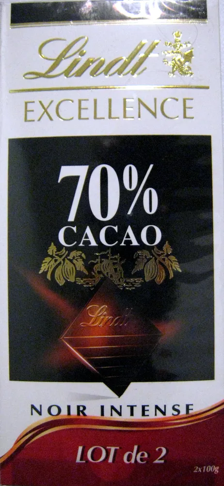 Chocolat Excellence 70% cacao noir intense
