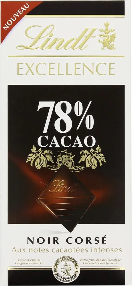 Chocolat noir extra-fin traditionnel - 78% de cacao