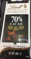 Chocolat Noir intense 70 % cacao