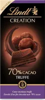 Chocolat noir 70% Truffe