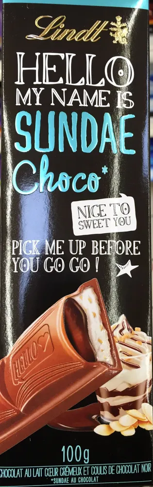Chocolat au lait coeur crémeux et coulis de chocolat noir
