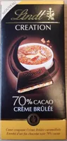 Creation 70% cacao Creme brûlée