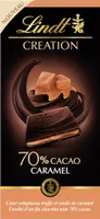 Chocolat noir 70% Caramel