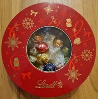 Boîte lindor rouge noël