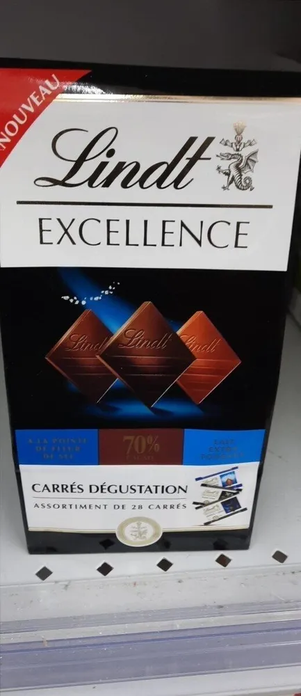 Chocolat carrés dégustation