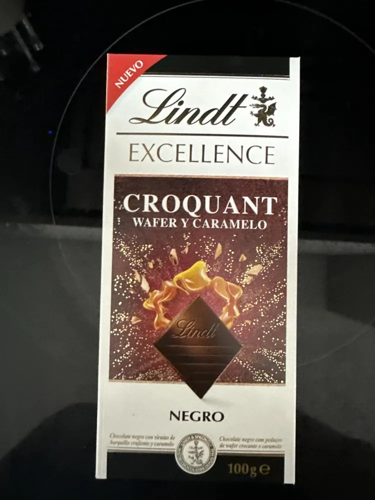 Lindt Excellence Negro Croquant Wafer y Caramelo