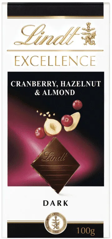 Lindt Excellence Cranberry 100g