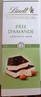 Pâte d'amande chocolat noir Lindt connaisseurs