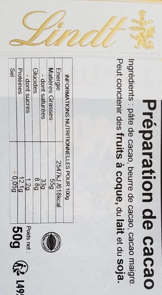 Préparation de cacao