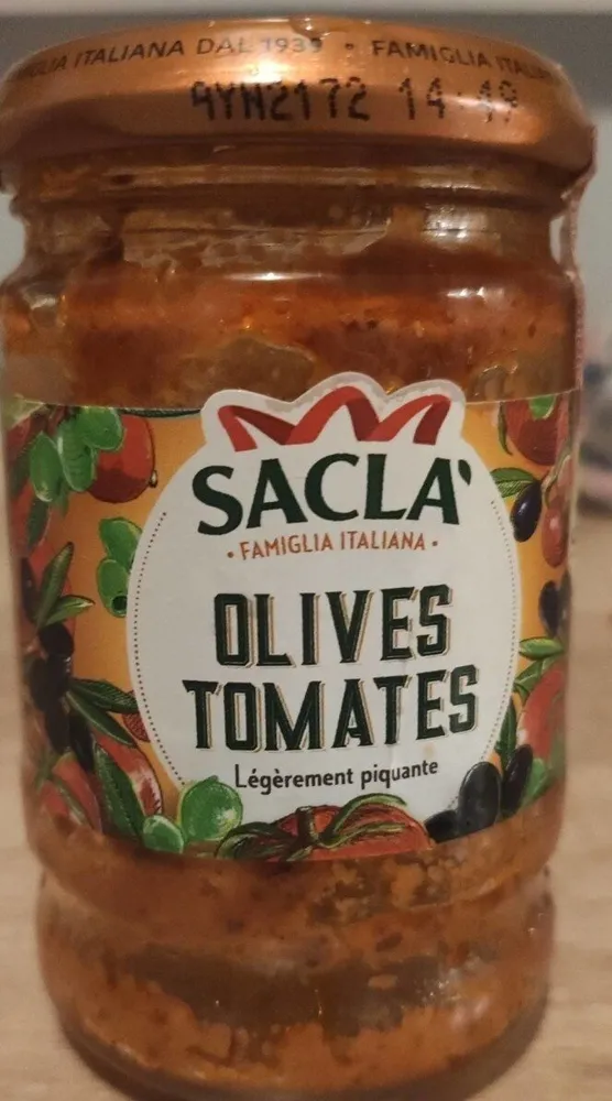 Sacla olives tomates