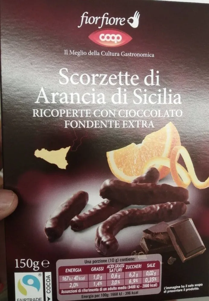 Scorzette di arancia di sicilia