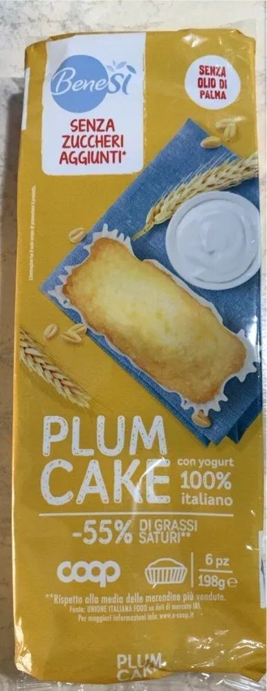 Plumcake benesì coop