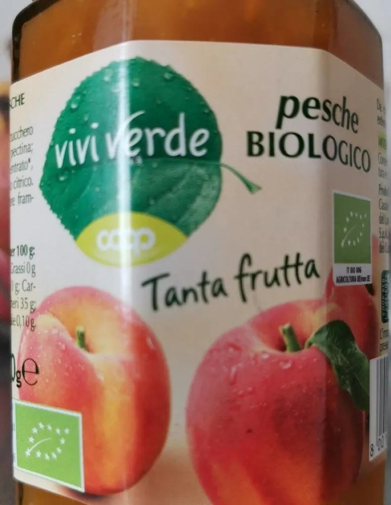 Preparato di pesche biologico