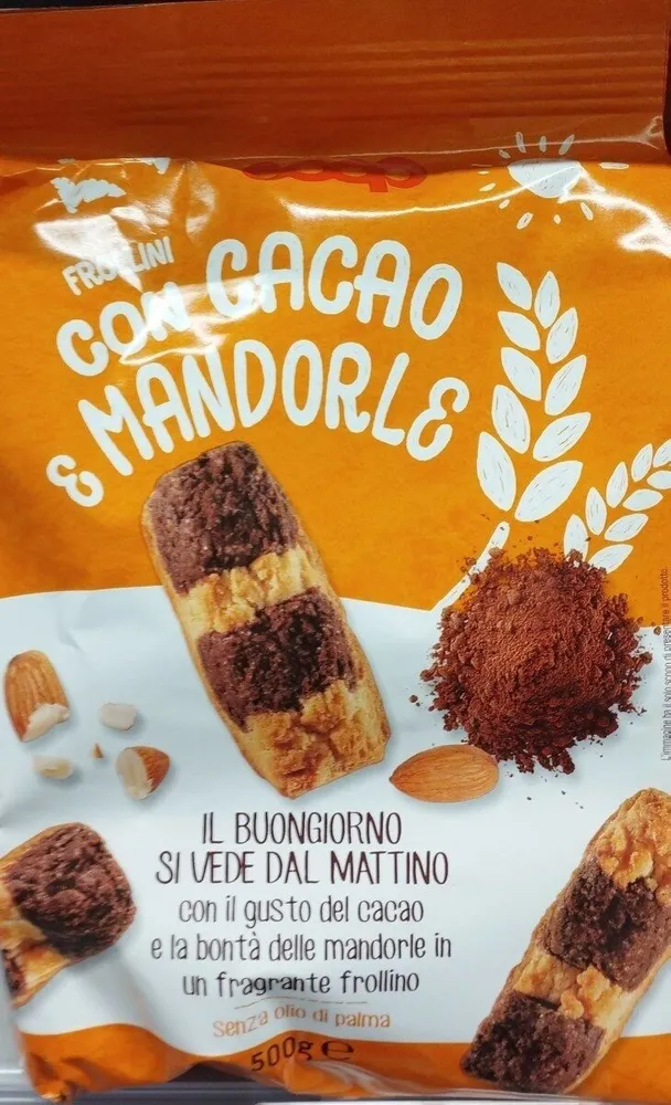 frollini con cacao e mandorle