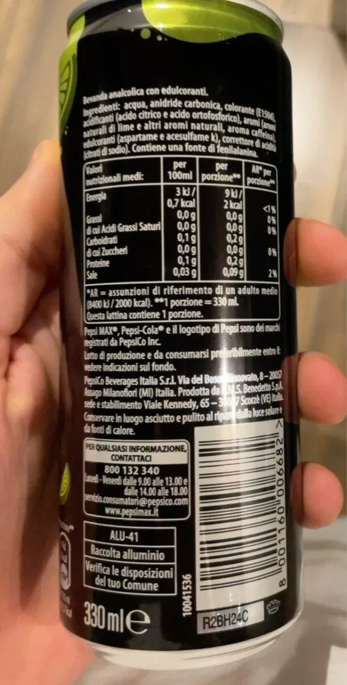 Pepsi max lime