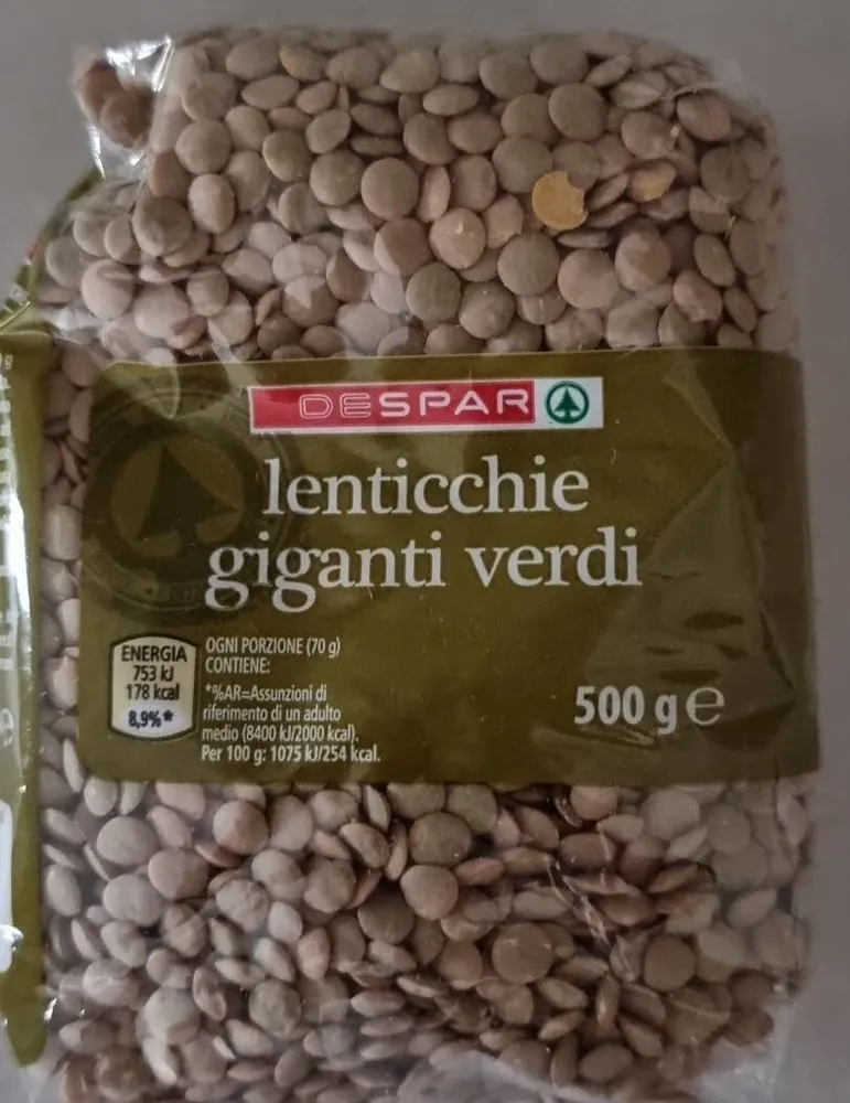 Lenticchie giganti verdi
