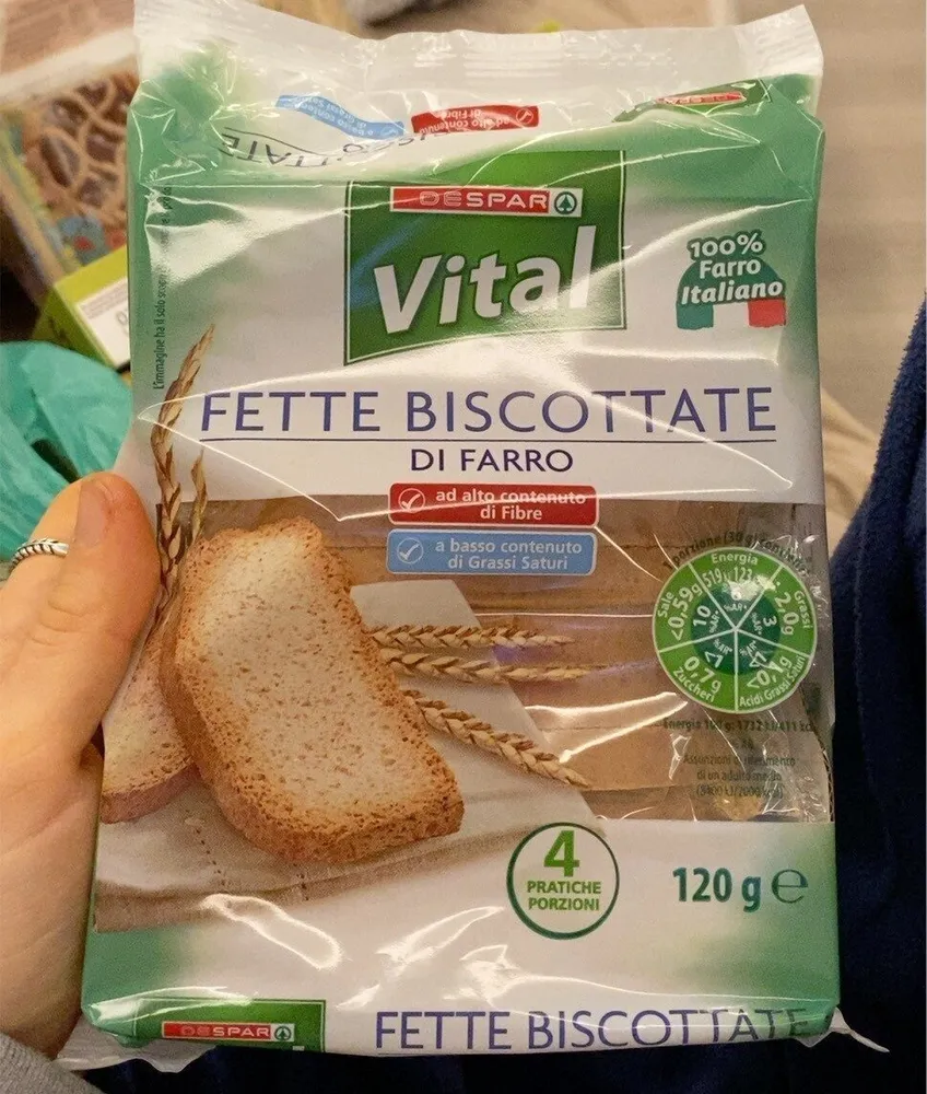Fette biscottate di farro
