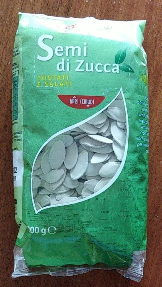 Semi di zucca tostati e salati