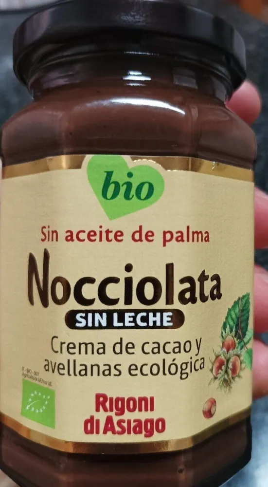 Nocciolata sin leche