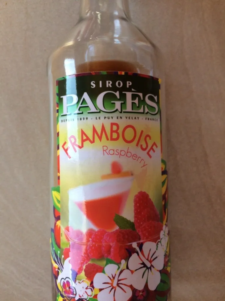 Sirop de framboise