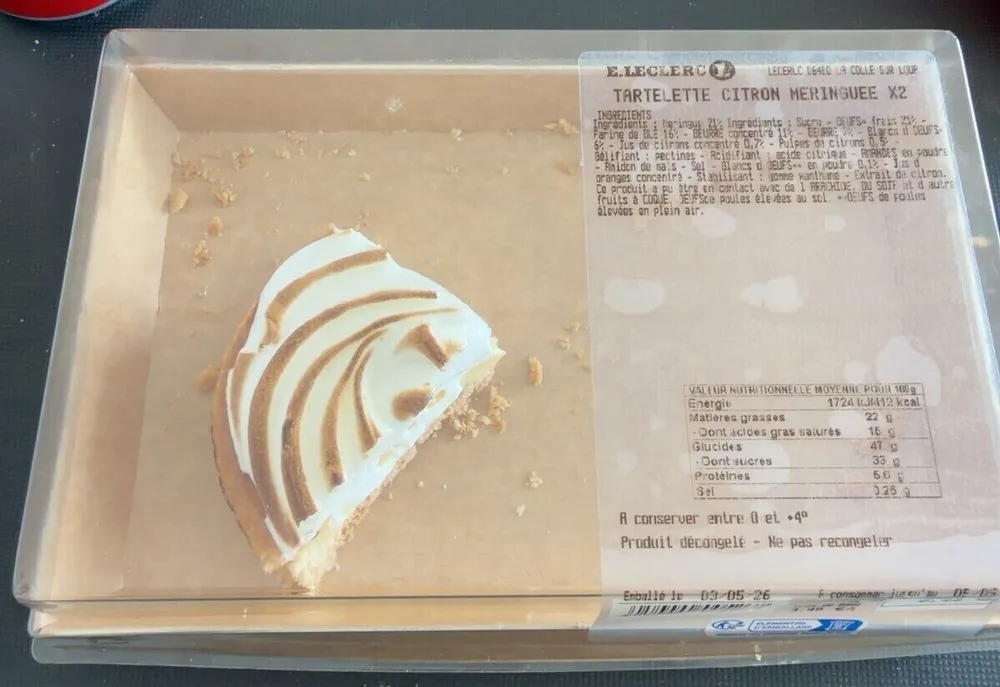 Tartelette citron meringuée