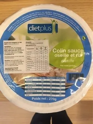 Colin sauce oseille et riz
