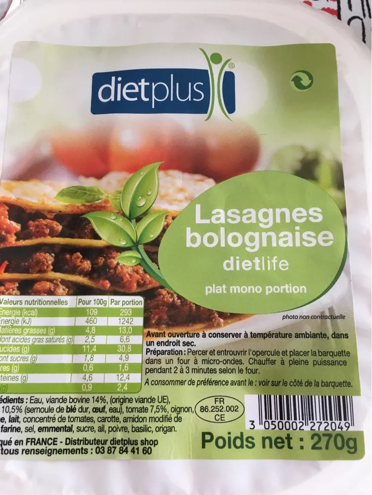 Lasagnes bolognaise