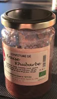 Confiture frause rhubarbe