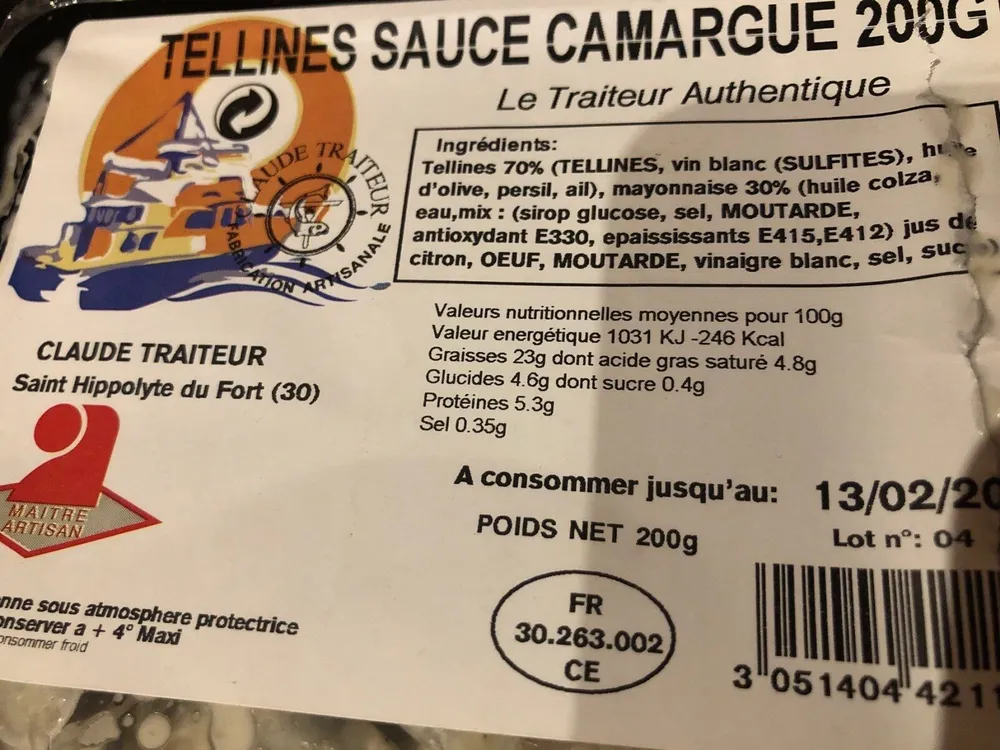 TELLINES SAUCE CAMARGUE