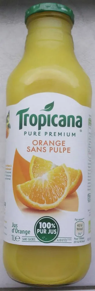 Tropicana Pure premium Orange sans pulpe