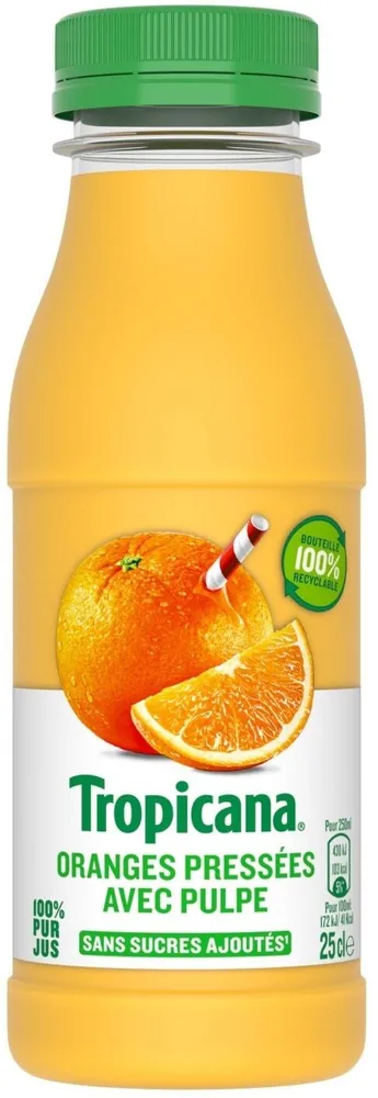 Tropicana Orange avec pulpe 25 cl