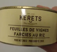 Feuilles de vignes farcies au riz