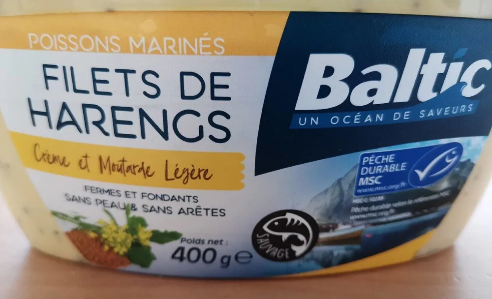 Filets de Hareng à la cème et moutard Légère