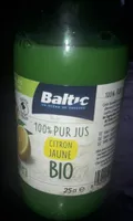 100% pur jus citron jaune bio