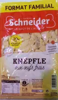 Knepfle aux oeufs frais