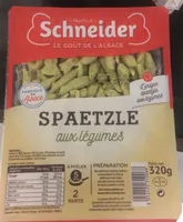 Spaetzle aux légumes