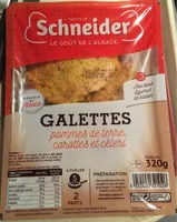 Galettes pommes de terre, carottes et céleri