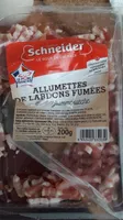 Allumettes de lardons fumées