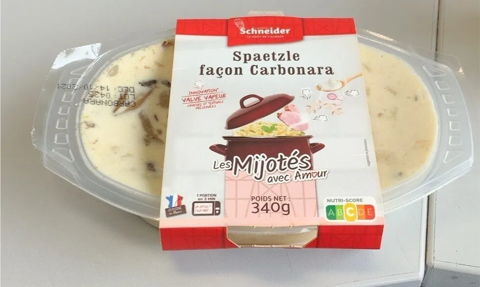 Spaetzle façon carbonara