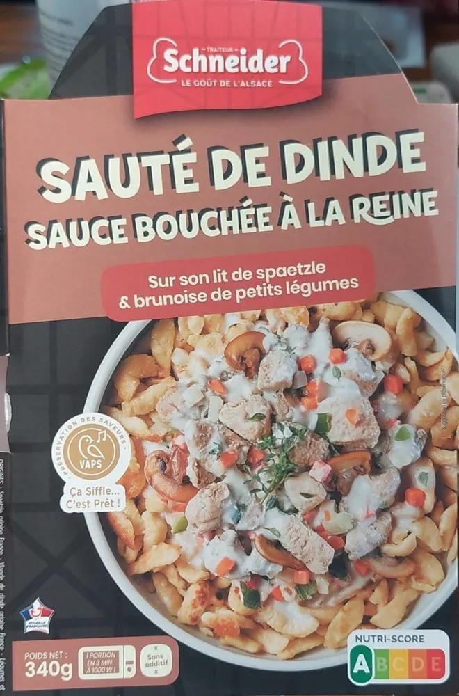 Sauté de dinde sauce bouchée à la reine